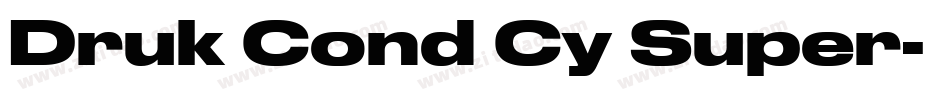 Druk Cond Cy Super字体转换